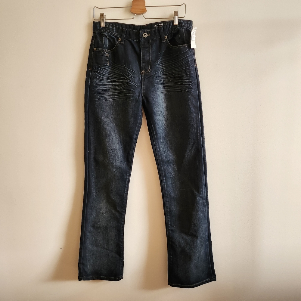 BUFFALO | NWT 20Y King Bootcut Denim Jeans | dark wash